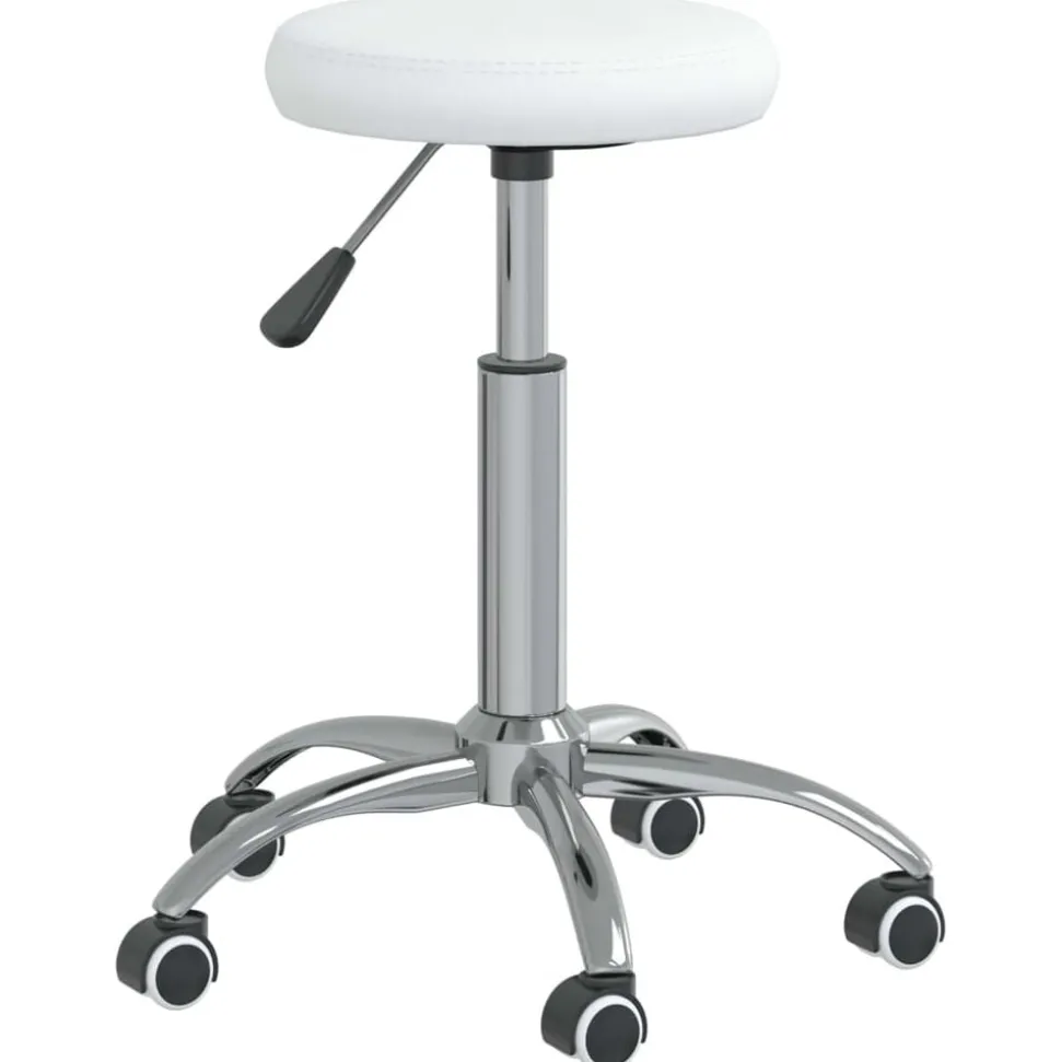 vidaXL Massagekruk kunstleer wit