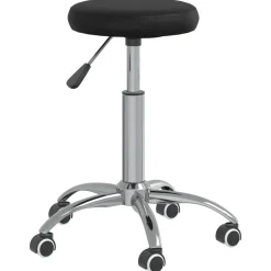vidaXL Massagekruk kunstleer zwart