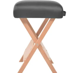 vidaXL Massagekruk met 12 cm dikke zitting inklapbaar zwart