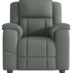 vidaXL Massagestoel in donkergrijze stof