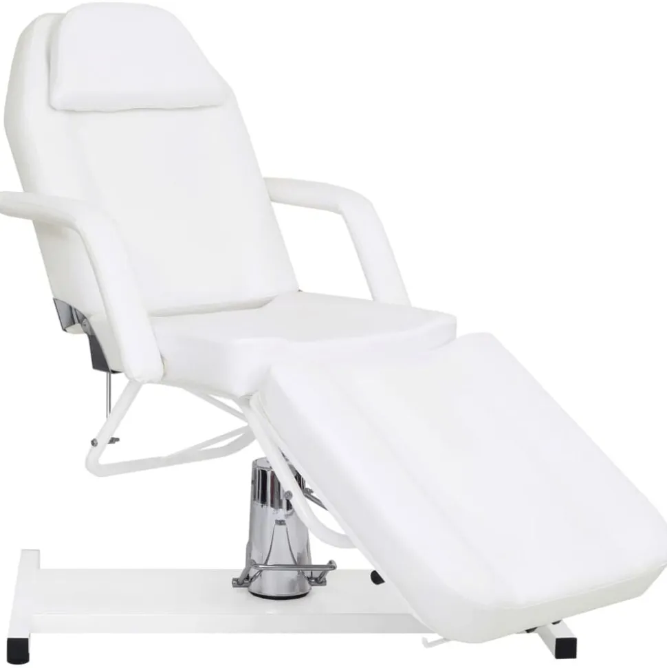 vidaXL Massagetafel 180x62x(87-112) cm wit
