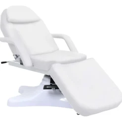 vidaXL Massagetafel 180x62x(86,5-118) cm wit