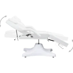 vidaXL Massagetafel 180x62x(86,5-118) cm wit