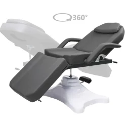 vidaXL Massagetafel 180x62x(86,5-118) cm grijs