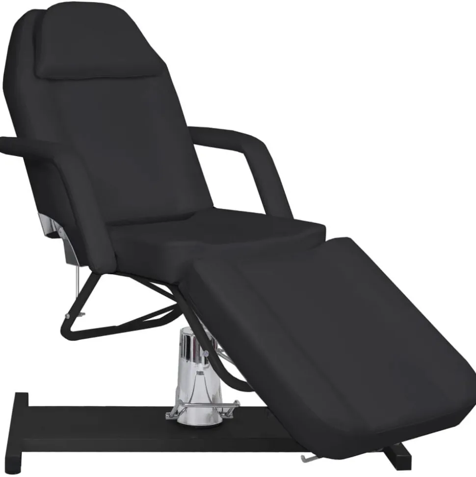 vidaXL Massagetafel 180x62x(87-112) cm zwart