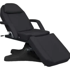 vidaXL Massagetafel 180x62x(86,5-118) cm zwart