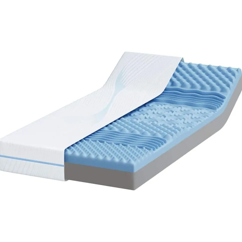 vidaXL Matras Wit 80 x 160 cm Jacquard stof