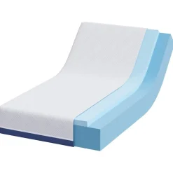 vidaXL Matras Wit en Blauw 80 x 160 cm Jacquard stof