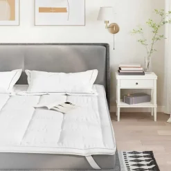 vidaXL Matrasbeschermer 90x190 cm wit