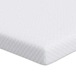 vidaXL matrastopper Wit 70 x 200 cm Jacquard Stof