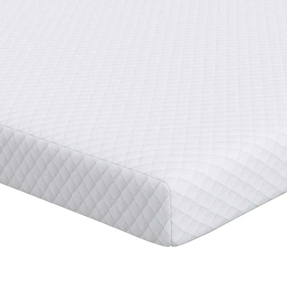 vidaXL matrastopper Wit 70 x 200 cm Jacquard Stof