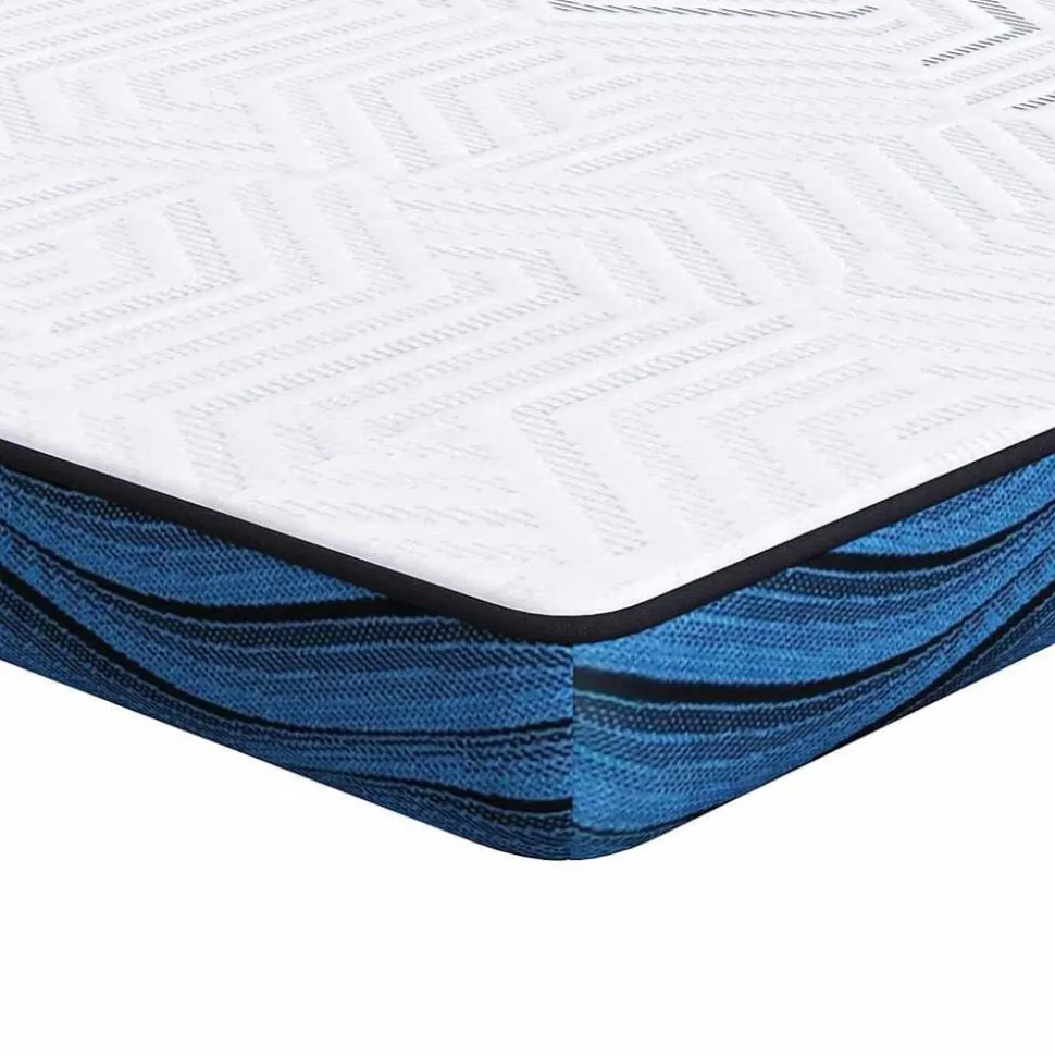 vidaXL matrastopper Wit 70 x 200 cm Jacquard stof