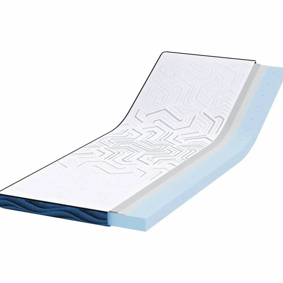 vidaXL matrastopper Wit 70 x 200 cm Jacquard stof