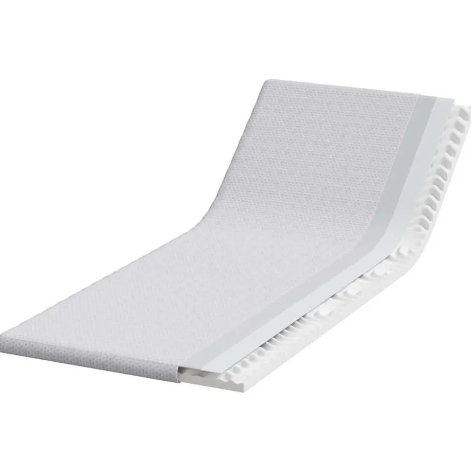 vidaXL matrastopper Wit 80 x 200 cm Jacquard Stof