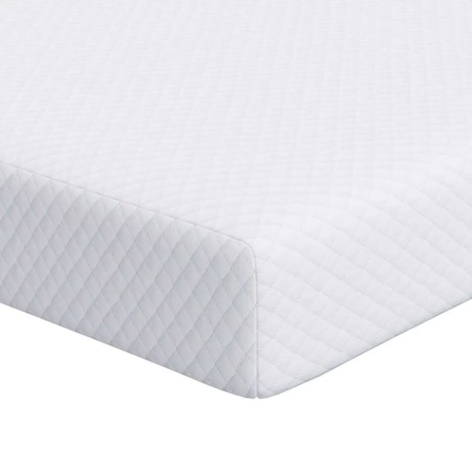 vidaXL matrastopper Wit 80 x 200 cm Jacquard Stof