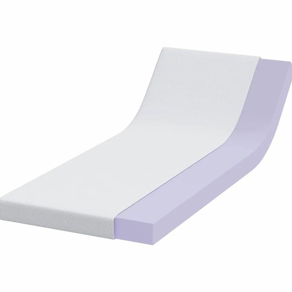 vidaXL matrastopper Wit 80 x 200 cm Jacquard Stof