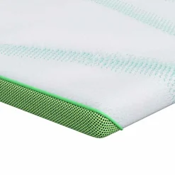 vidaXL matrastopper Wit en Groen 70 x 200 cm Jacquard Stof