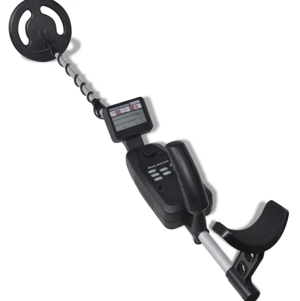 vidaXL Metaaldetector met LCD-scherm zoekschijf 20cm zoekdiepte 300cm