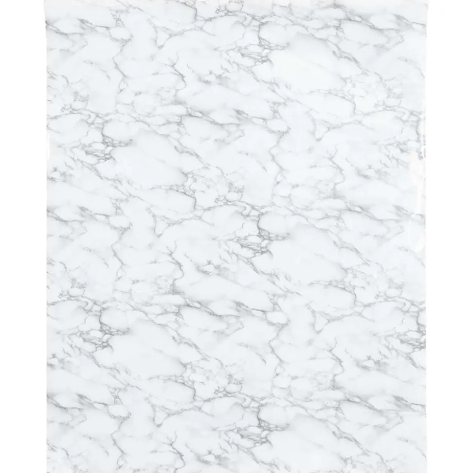 vidaXL Meubelfolie zelfklevend 90x500 cm PVC marmerwit