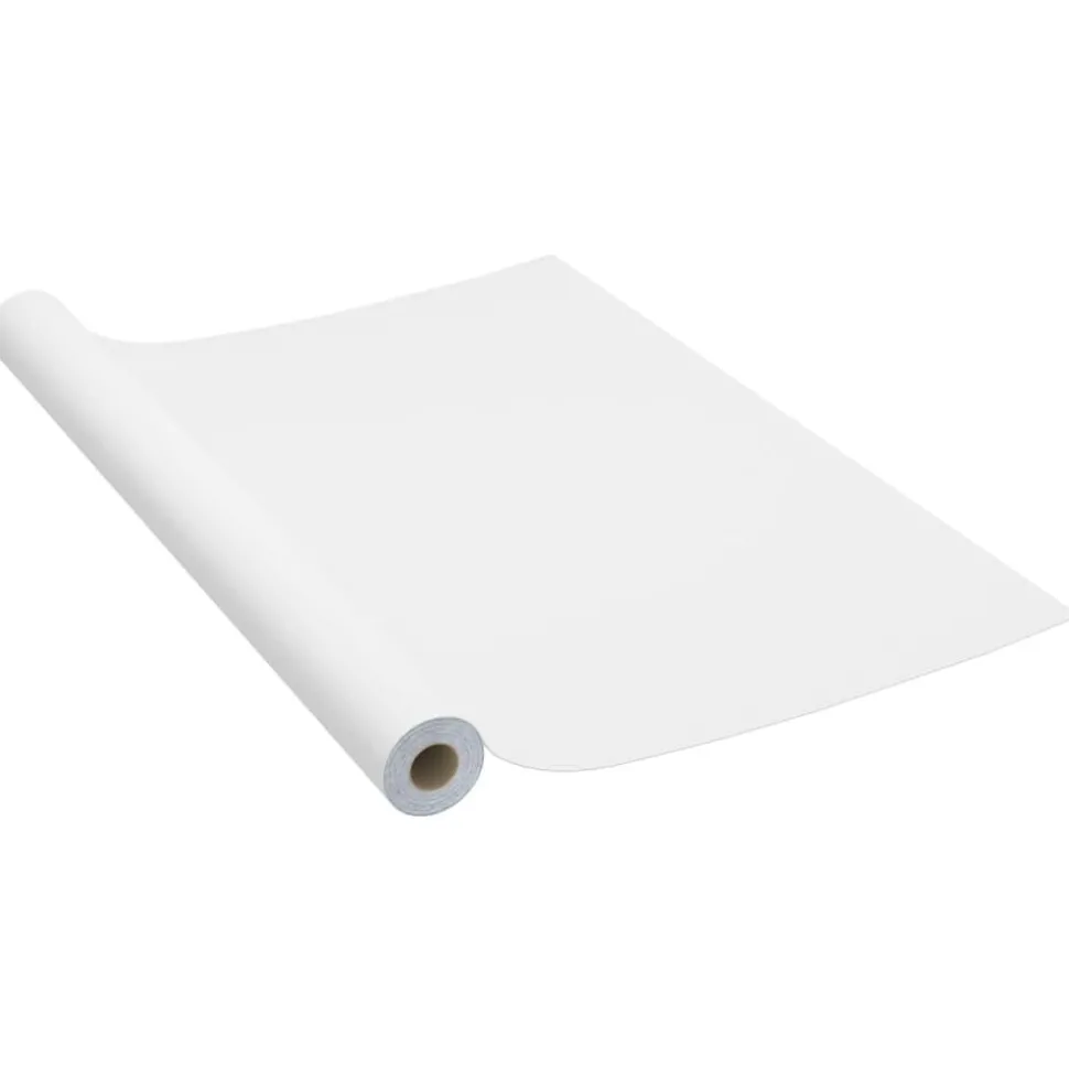 vidaXL Meubelfolie zelfklevend 500x90 cm PVC wit