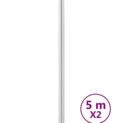 vidaXL Meubelfolies zelfklevend 90x500 cm PET zilverkleurig