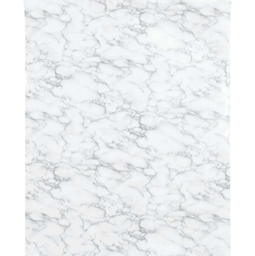 vidaXL Meubelfolies zelfklevend 90x500 cm PVC marmerwit