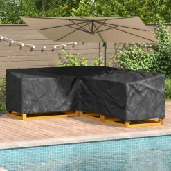 vidaXL Meubelhoes Zwart 250 x 180 x 80 cm 600D Oxford Stof