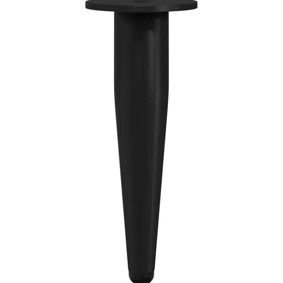 vidaXL Meubelpoten 2 pcs Zwart Ø 40 x 98 mm IJzer