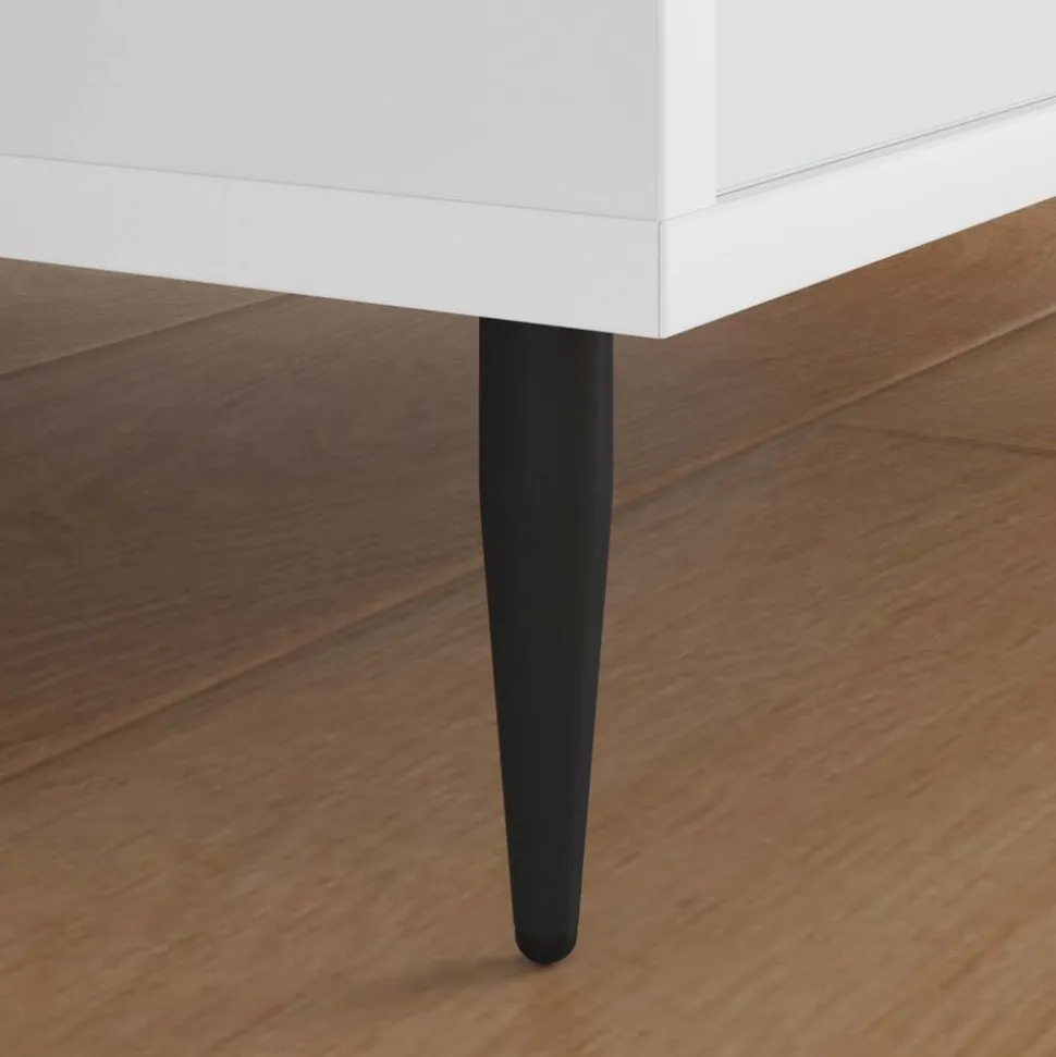 vidaXL Meubelpoten 2 pcs Zwart Ø 40 x 98 mm IJzer