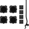 vidaXL Meubelrollers 4 st met lifter 13,5x13,5x4,2 cm 300 kg zwart