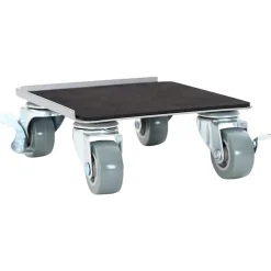 vidaXL Meubelrollers 4 st met lifter 13,5x13,5x6 cm staal 1300 kg