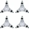 vidaXL Meubelrollers 4 st 16x14,5x5,5 cm staal 180 kg