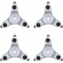 vidaXL Meubelrollers 4 st 16x14,5x5,5 cm staal 180 kg