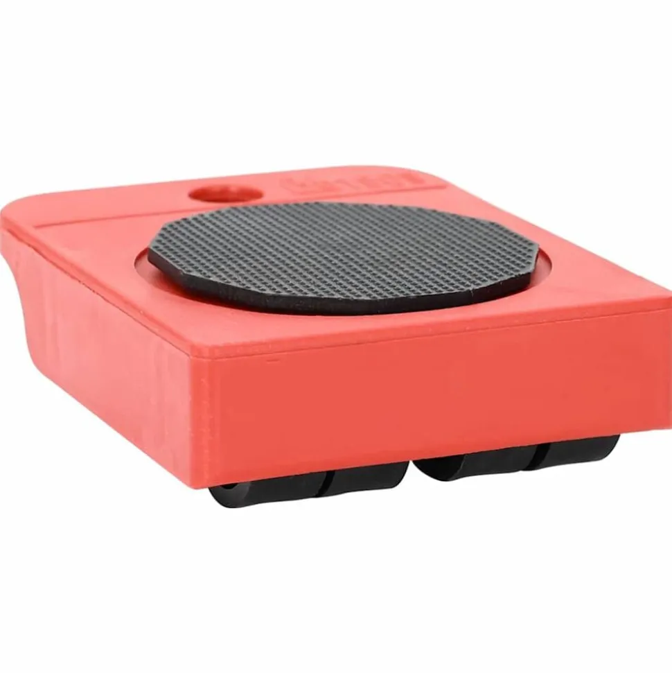 vidaXL Meubelrollers 8 stuks met lifters 9,8x7,5x3 cm 150 kg rood