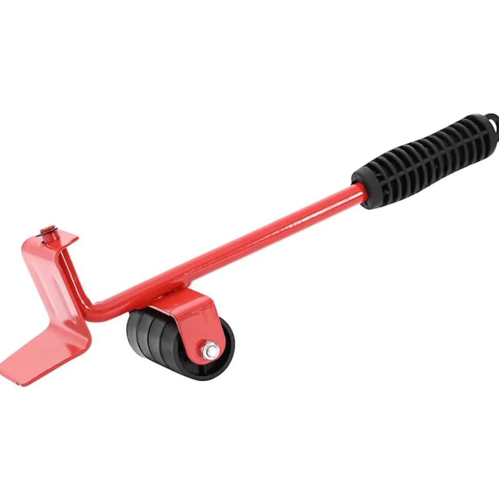 vidaXL Meubelrollers 8 stuks met lifters 9,8x7,5x3 cm 150 kg rood