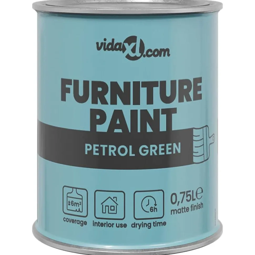 vidaXL Meubelverf Groen 0,75 L Wandprint