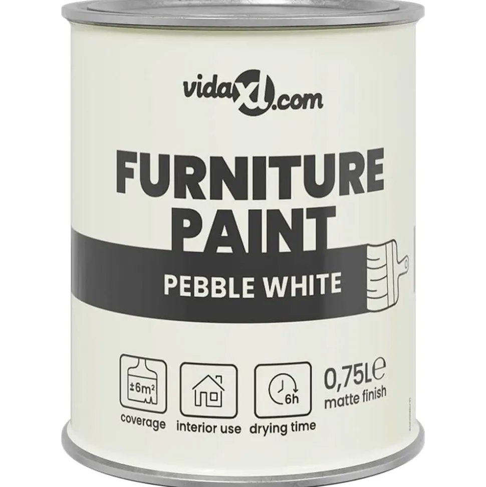vidaXL Meubelverf Wit 0,75 L Wandprint