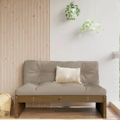 vidaXL Middenbank 120x80 cm massief grenenhout honingbruin