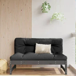 vidaXL Middenbank 120x80 cm massief grenenhout grijs