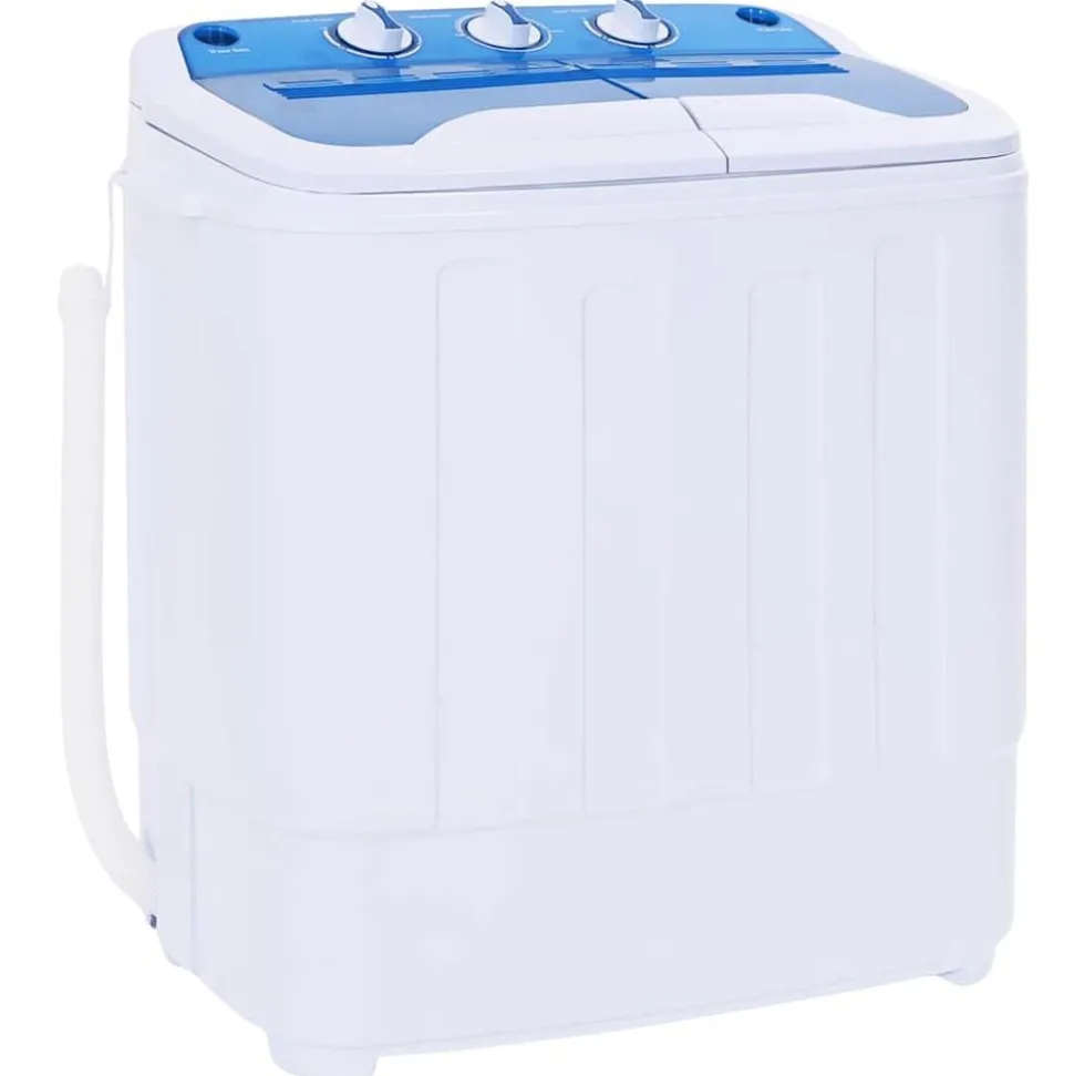 vidaXL Mini wasmachine met dubbele trommel 5,6 kg