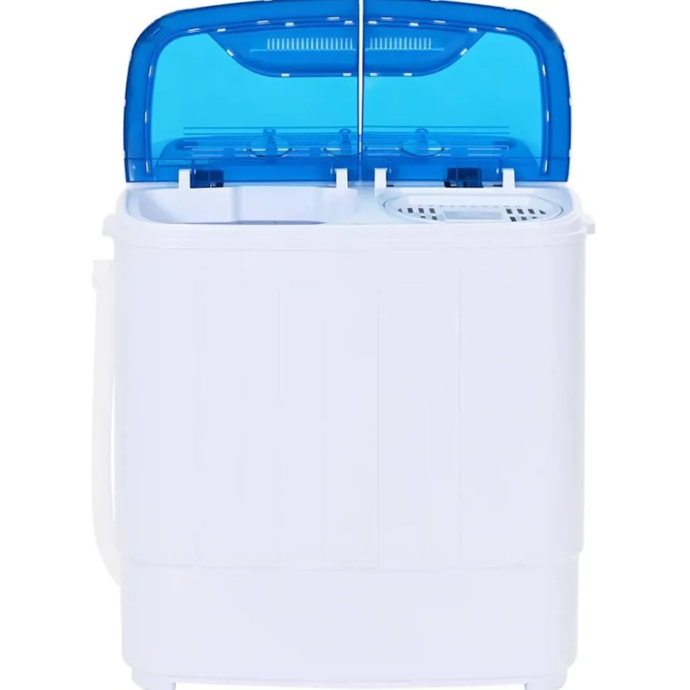 vidaXL Mini wasmachine met dubbele trommel 5,6 kg