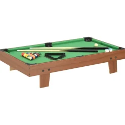 vidaXL Minipooltafel 3 Feet 92x52x19 cm bruin en groen