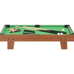 vidaXL Minipooltafel 3 Feet 92x52x19 cm bruin en groen
