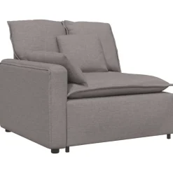 vidaXL Modulaire bank met kussens taupe