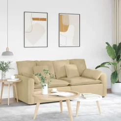 vidaXL Modulaire bank met kussens grijsgroen