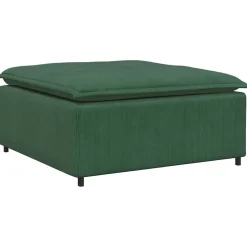 vidaXL Modulaire bank voetenbank module donkergroen 100x100x48 cm