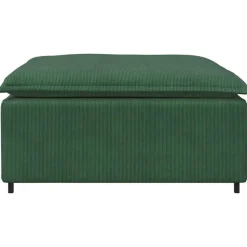 vidaXL Modulaire bank voetenbank module donkergroen 100x100x48 cm