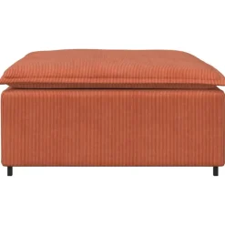 vidaXL Modulaire bank voetenbank module rood oranje 100x100x48 cm