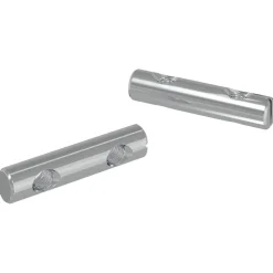 vidaXL Moer 2 pcs Verzinkt 60 x 12 mm IJzer