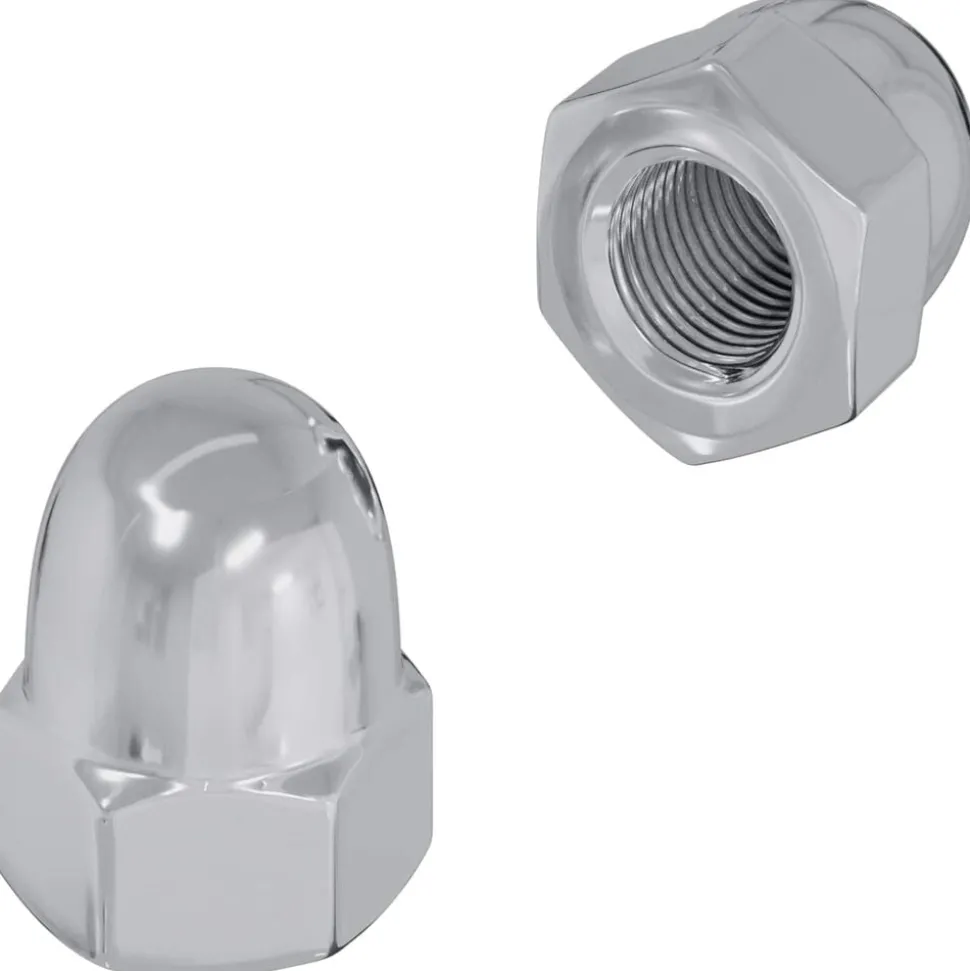 vidaXL Moer 2 pcs Zilver M6 x 10 mm IJzer